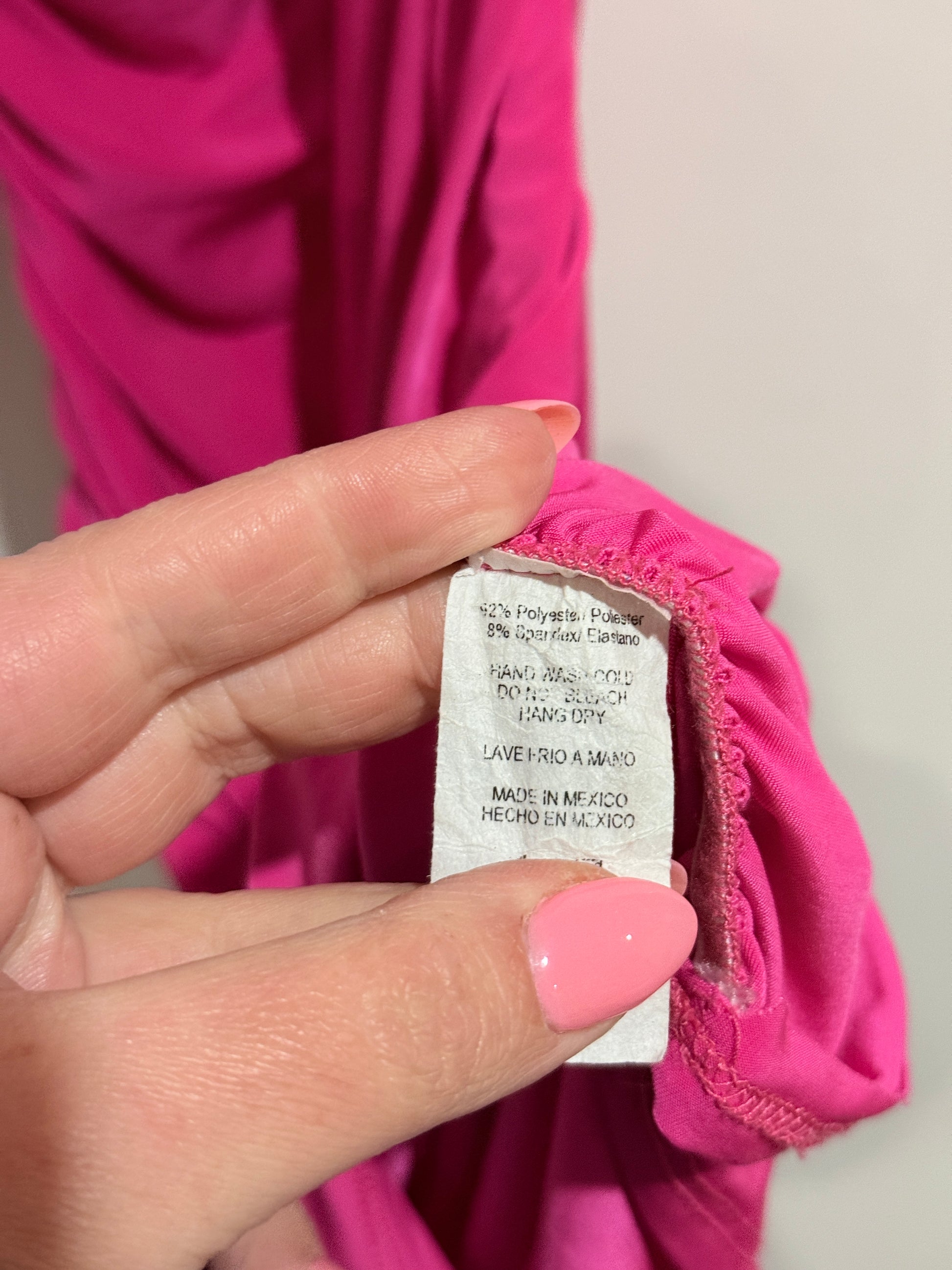 Fashion Nova Asymmetric Ruched Dress Size L