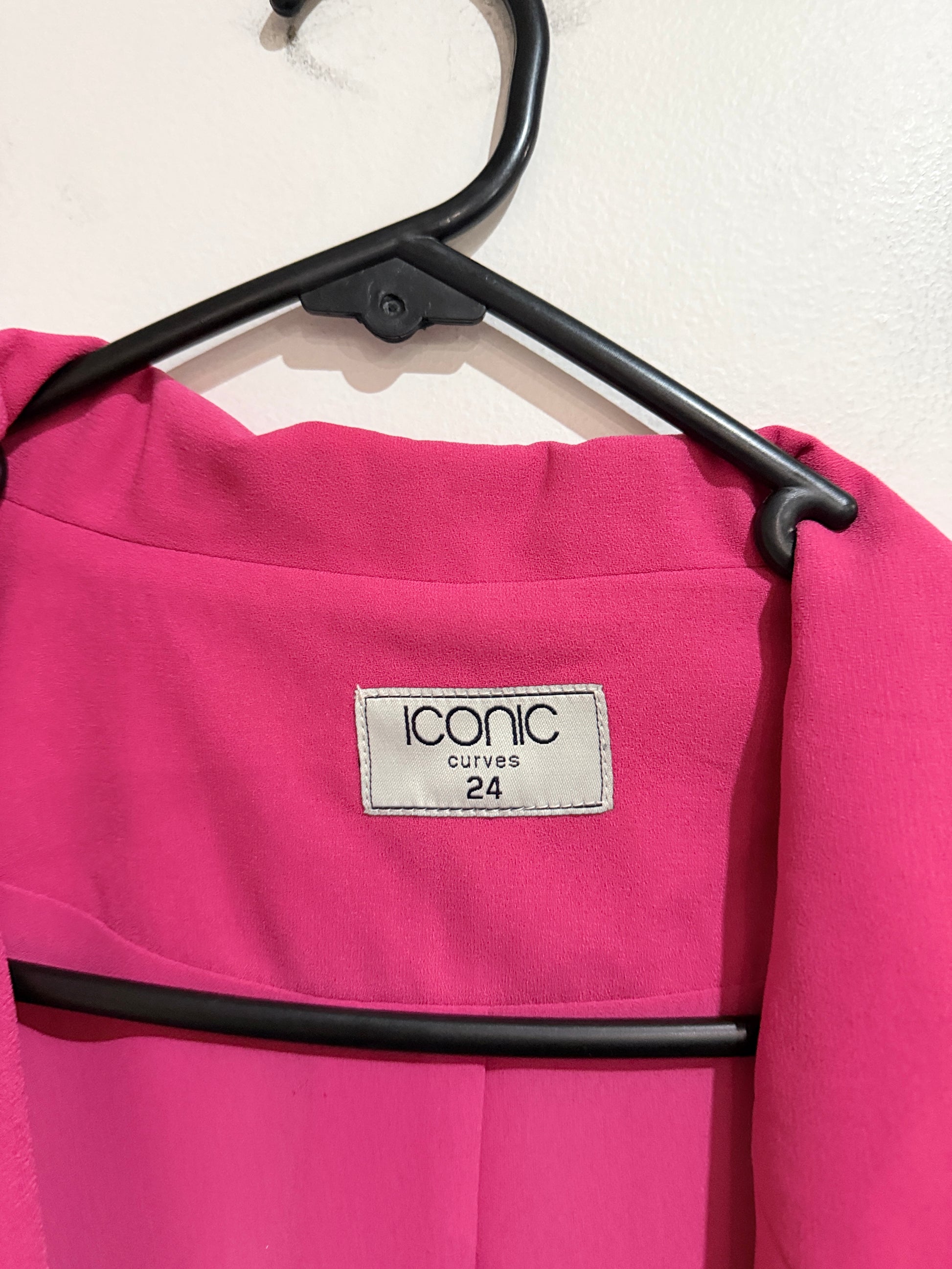 Iconic Curves Open-front Blazer Jacket Size 24