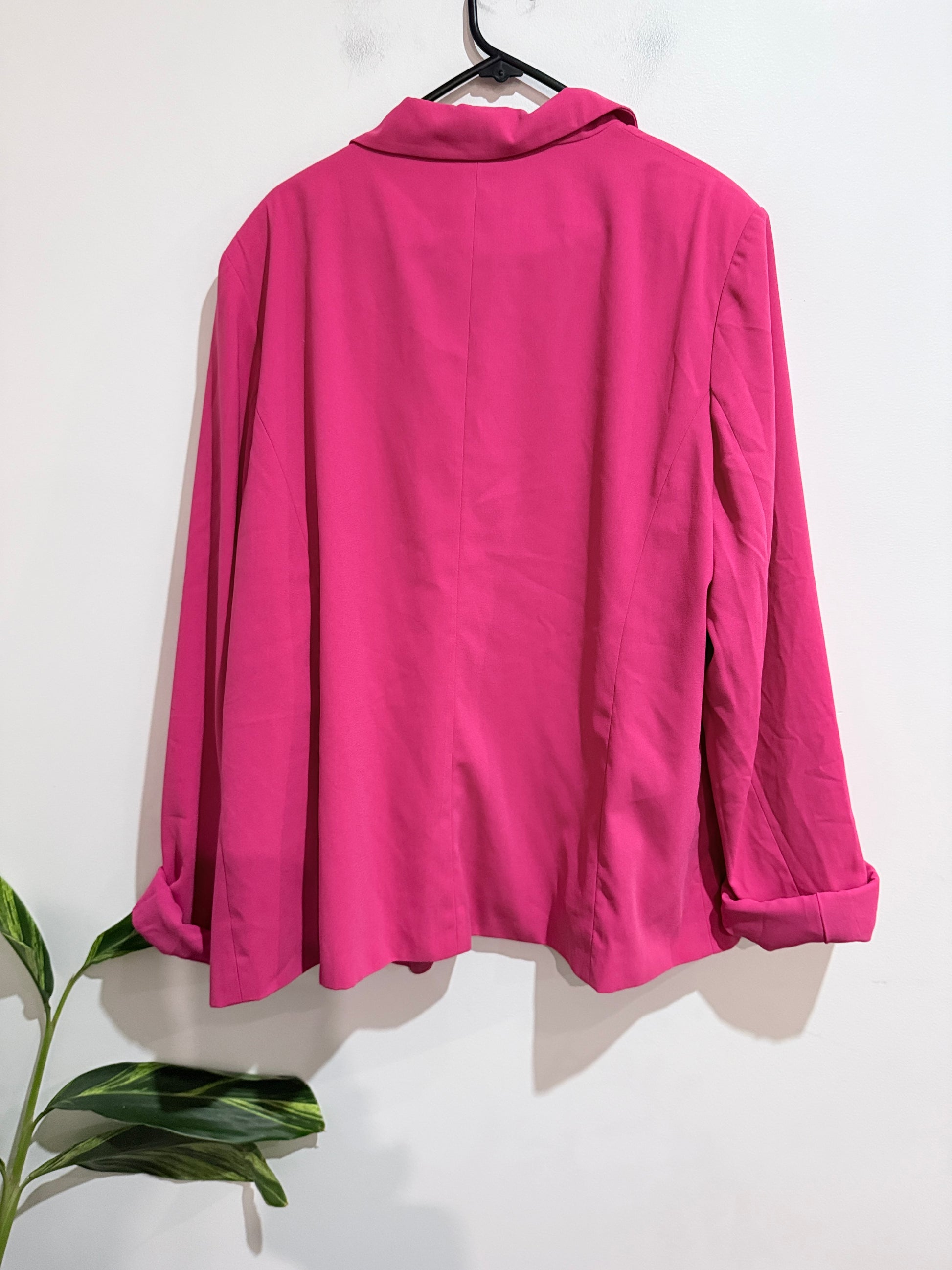 Iconic Curves Open-front Blazer Jacket Size 24