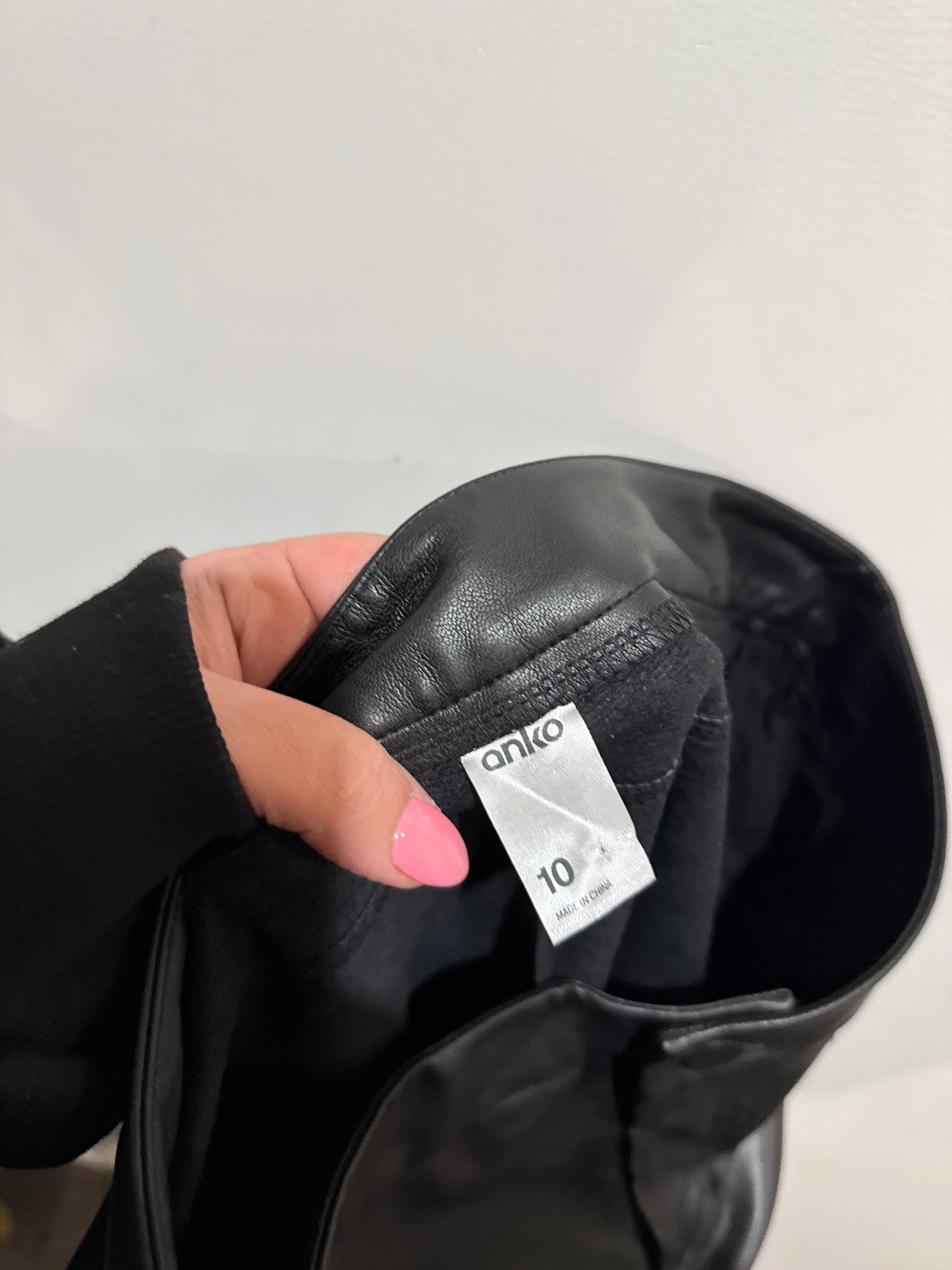 Anko Leather High-rise Pants Size 10