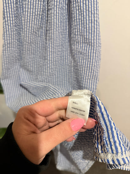 Mirrou Smocked Gingham Midi Dress Size 12