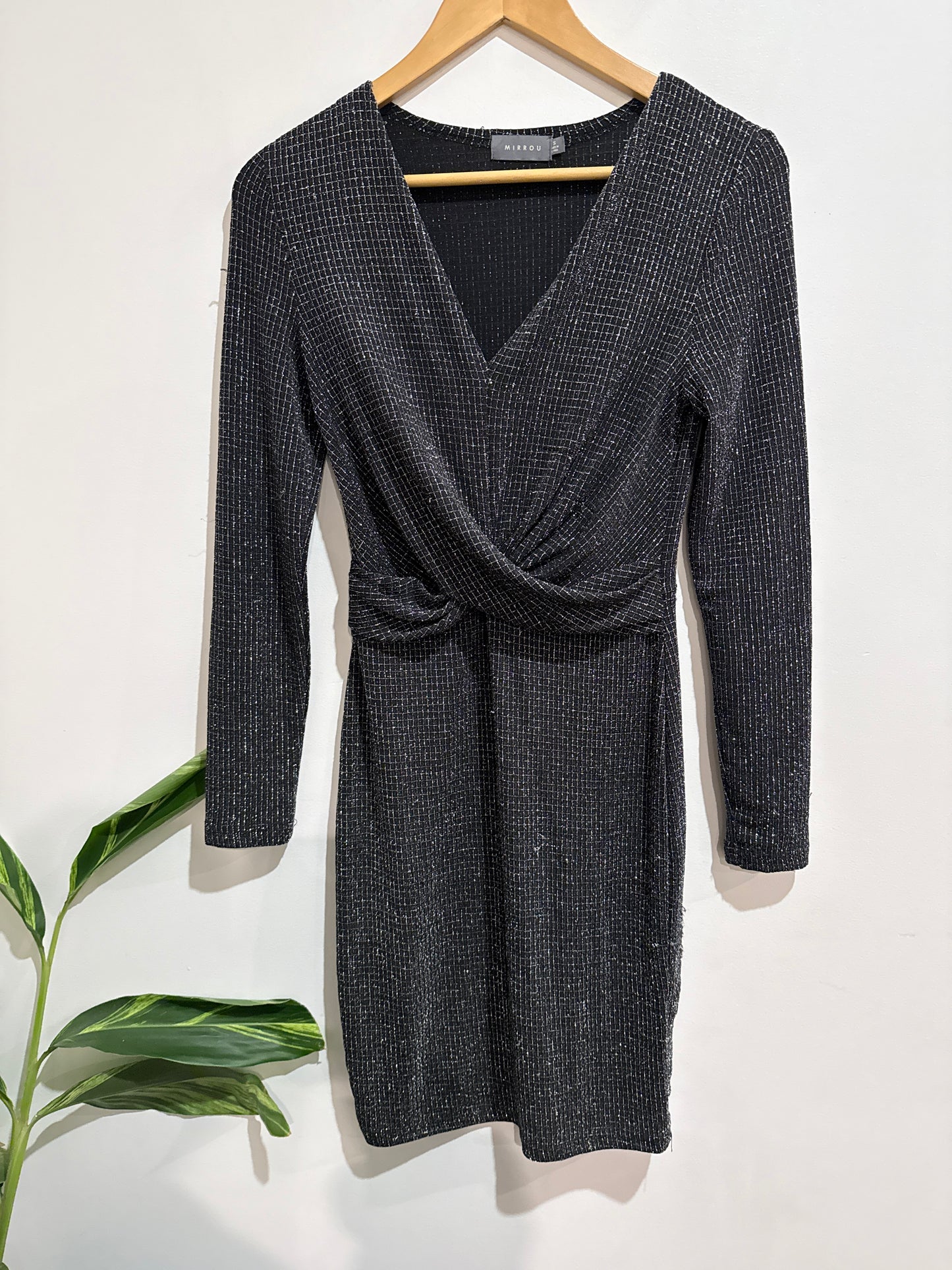 Mirrou Sparkled Wrap Dress Size S