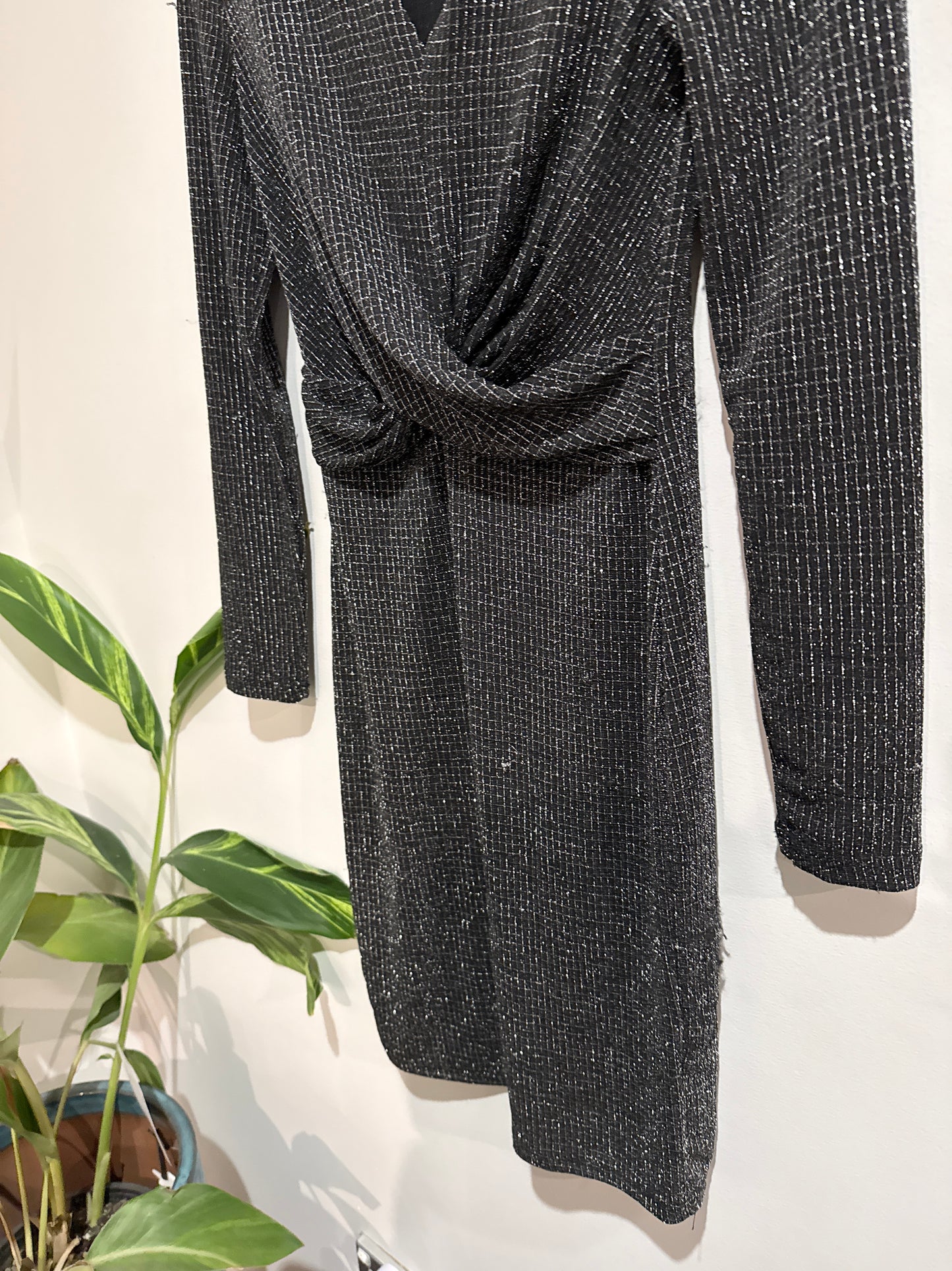 Mirrou Sparkled Wrap Dress Size S