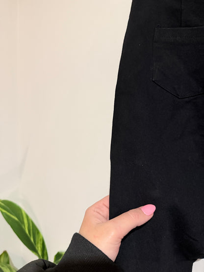 Mirrou Slim-fit Black Trousers Size 10