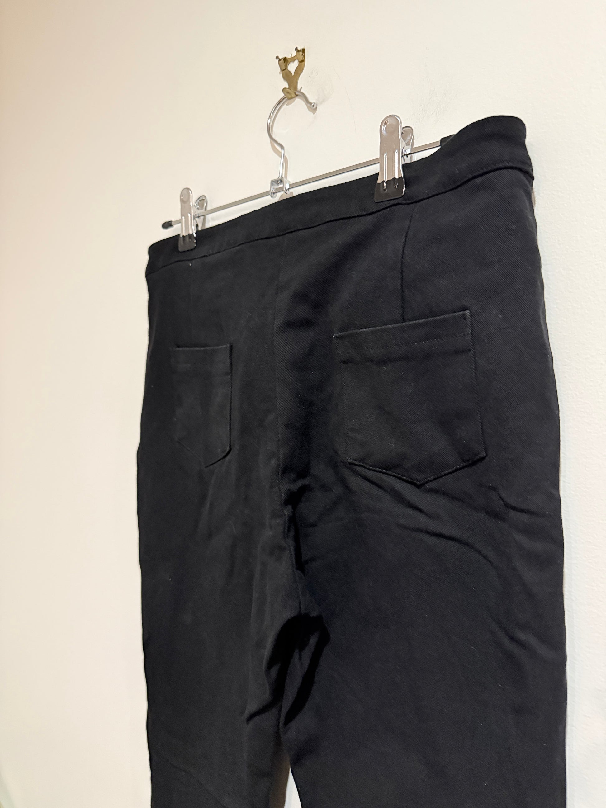 Mirrou Slim-fit Black Trousers Size 10