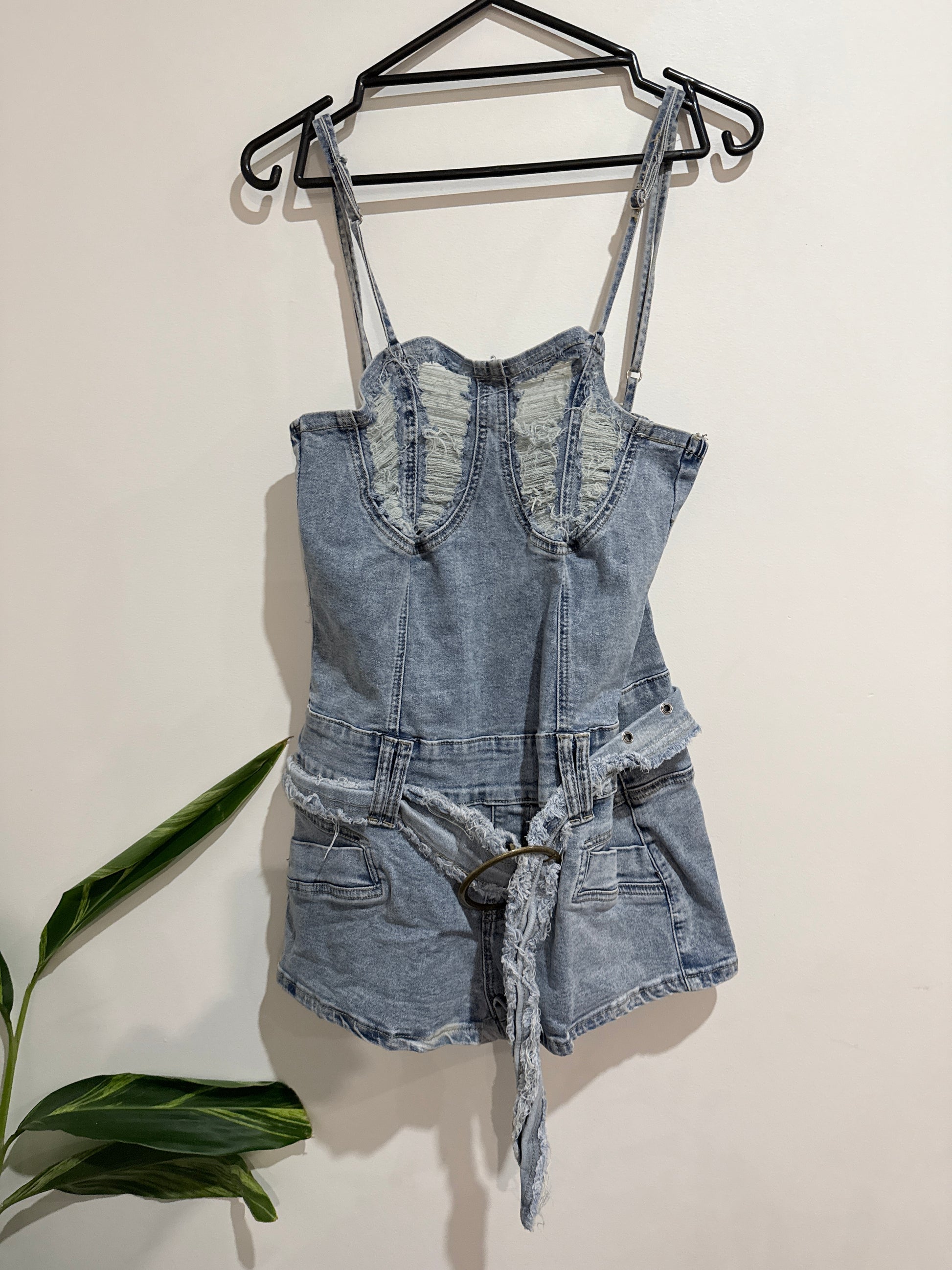Shein Denim Romper Size L | Waist 64cm