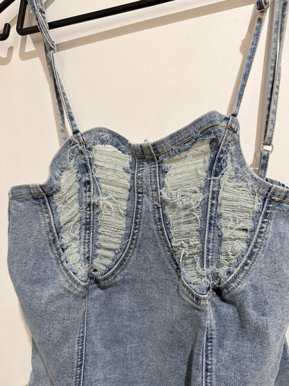 Shein Denim Romper Size L | Waist 64cm