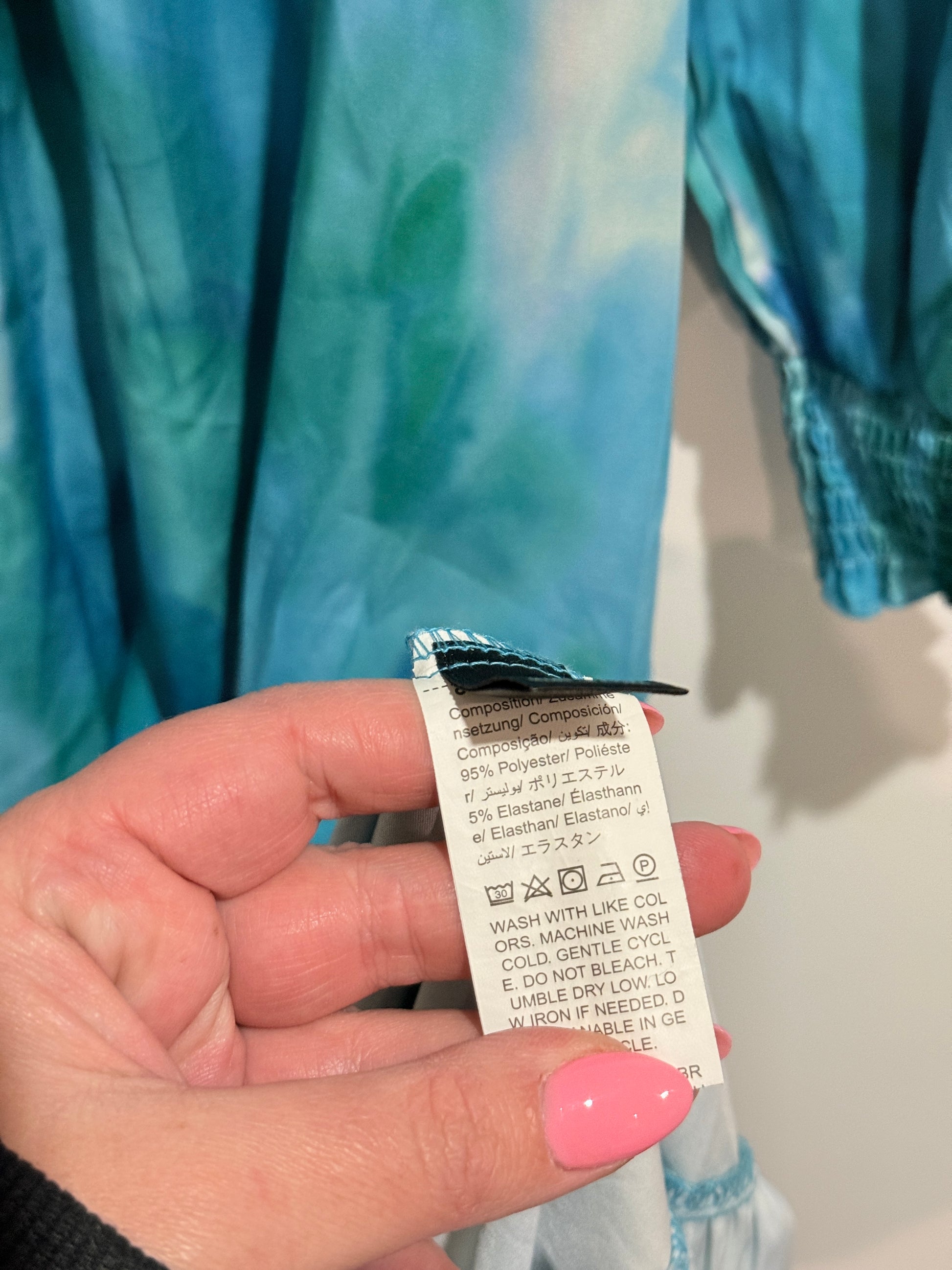 Shein Tie-dye Maxi Dress Size L