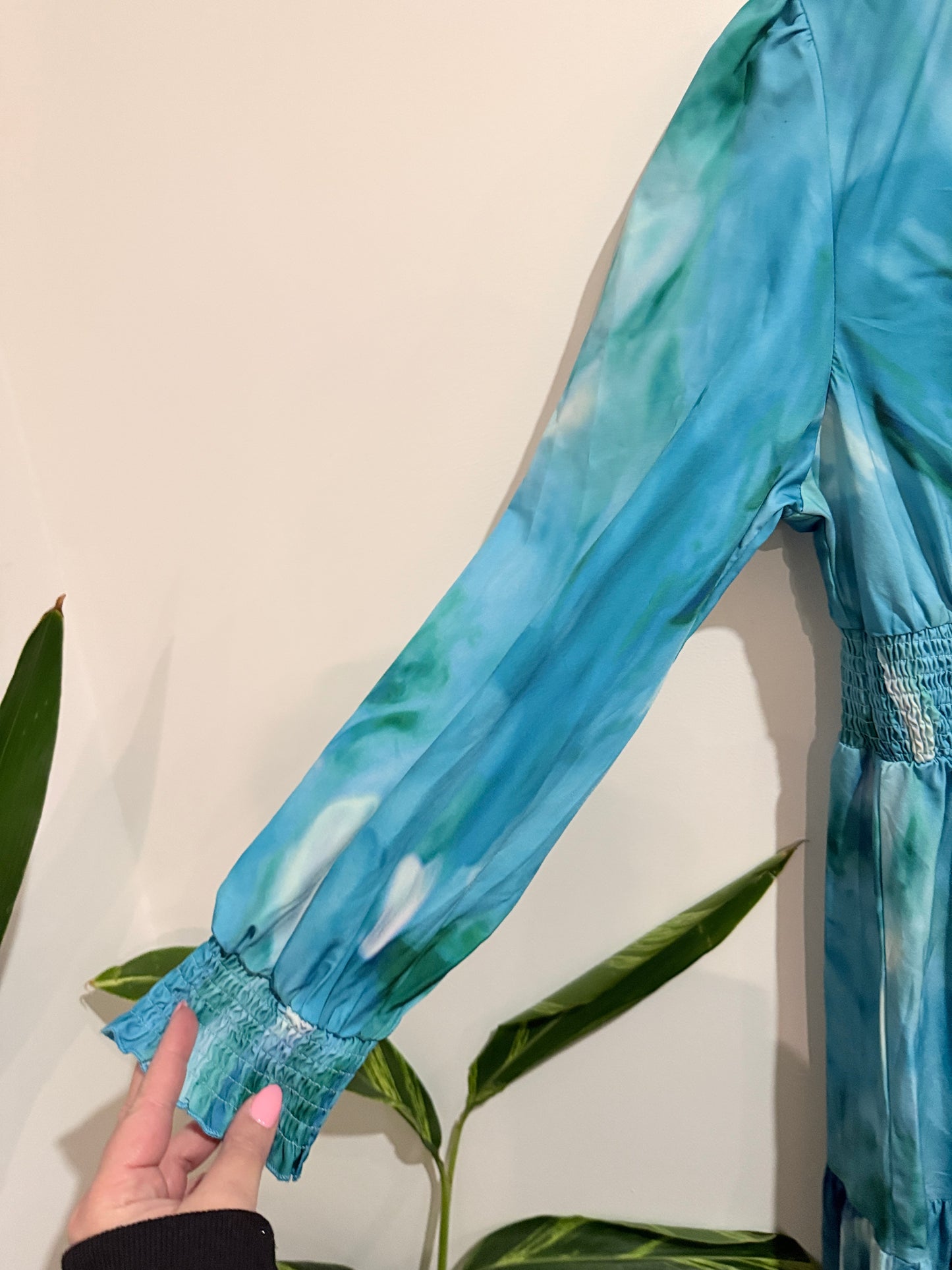 Shein Tie-dye Maxi Dress Size L