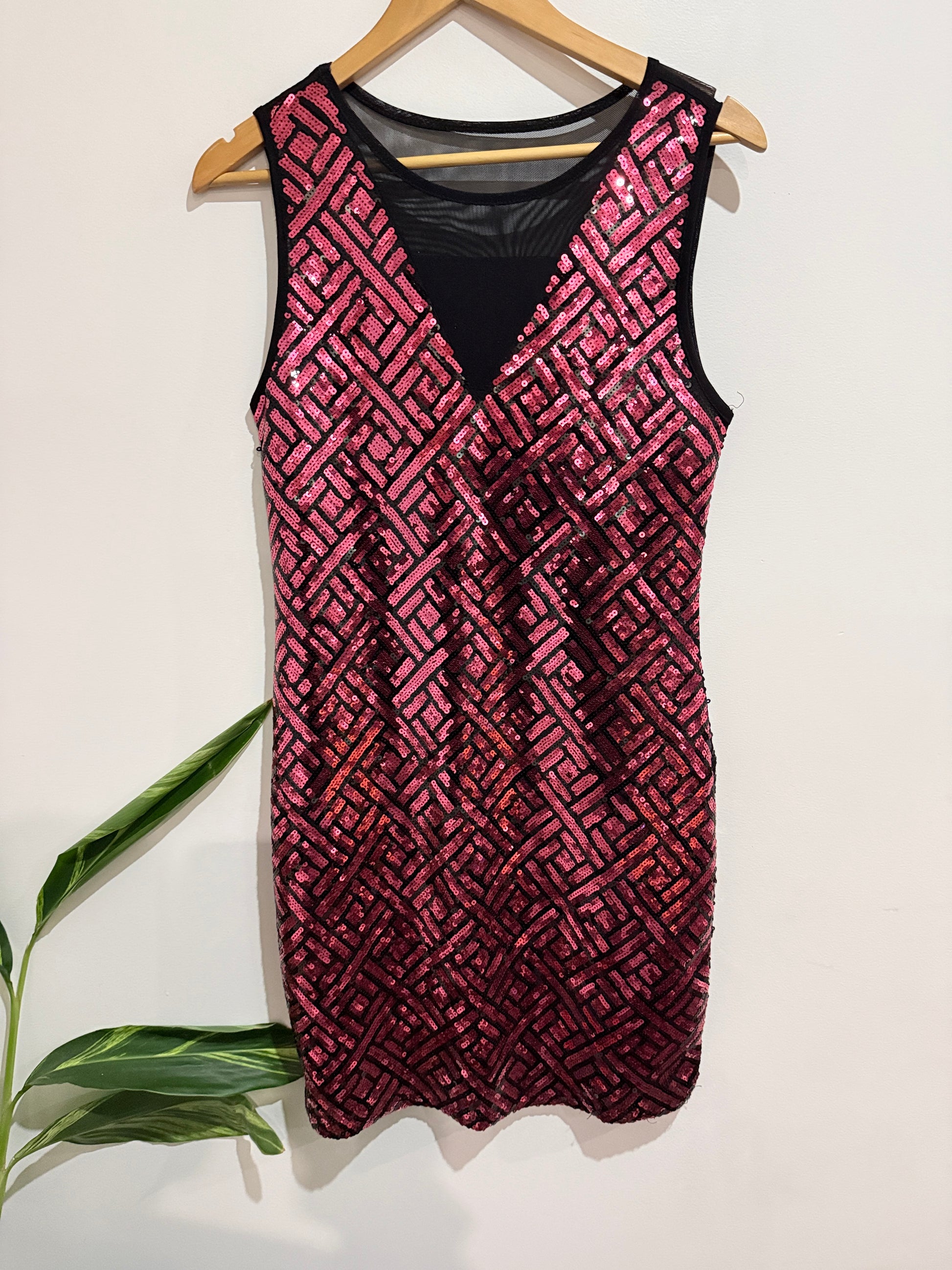 Sequined Party Dress Size U/Arm to U/Arm 44cm
