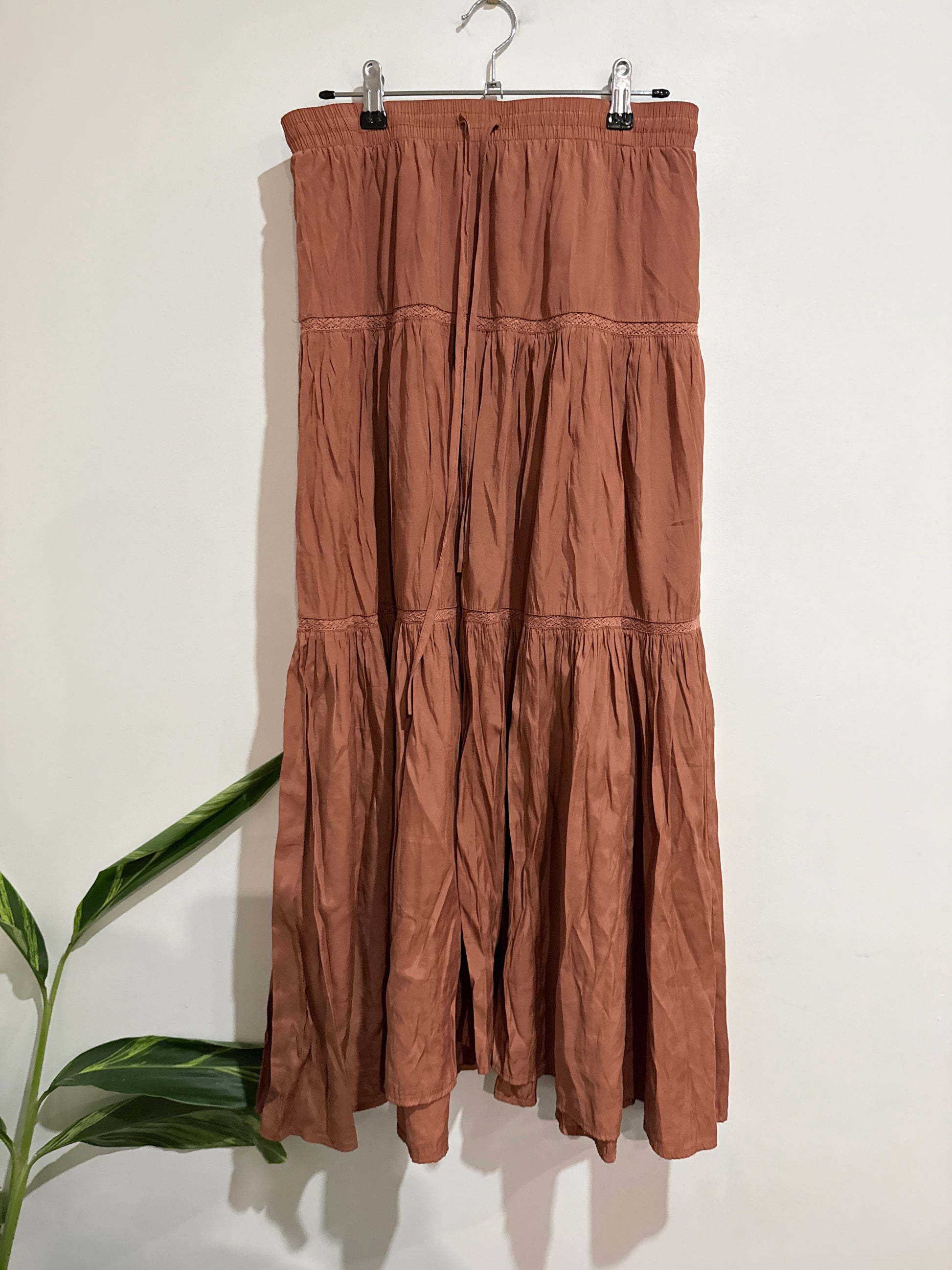 By Rusa Tiered Maxi Skirt Size 10