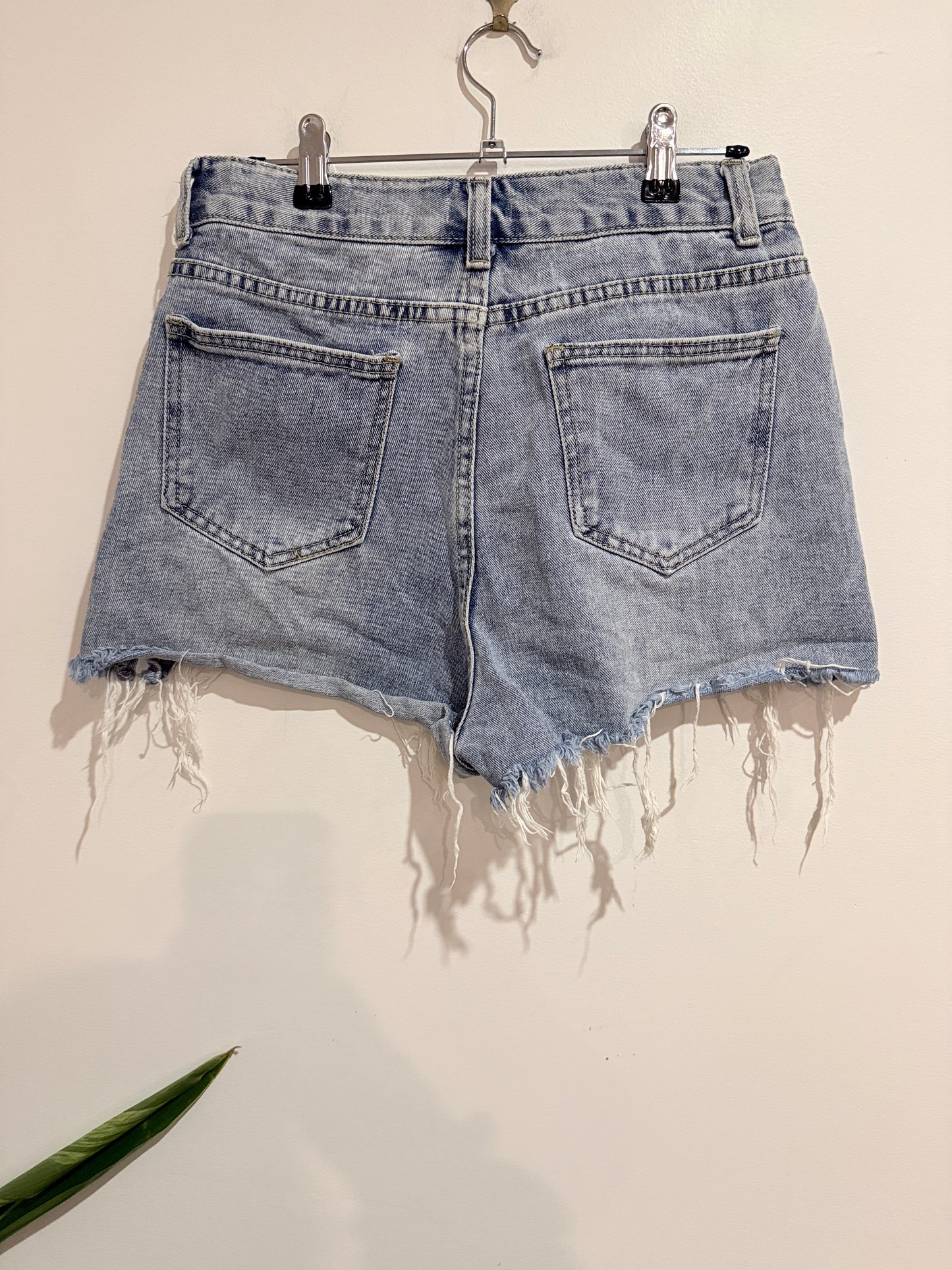 Beginning Boutique Tattered Denim Shorts Size L | Waist 74cm