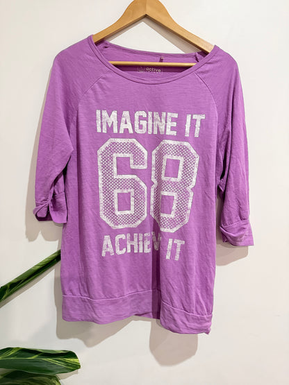 Active Intent Raglan-sleeve Shirt Size L