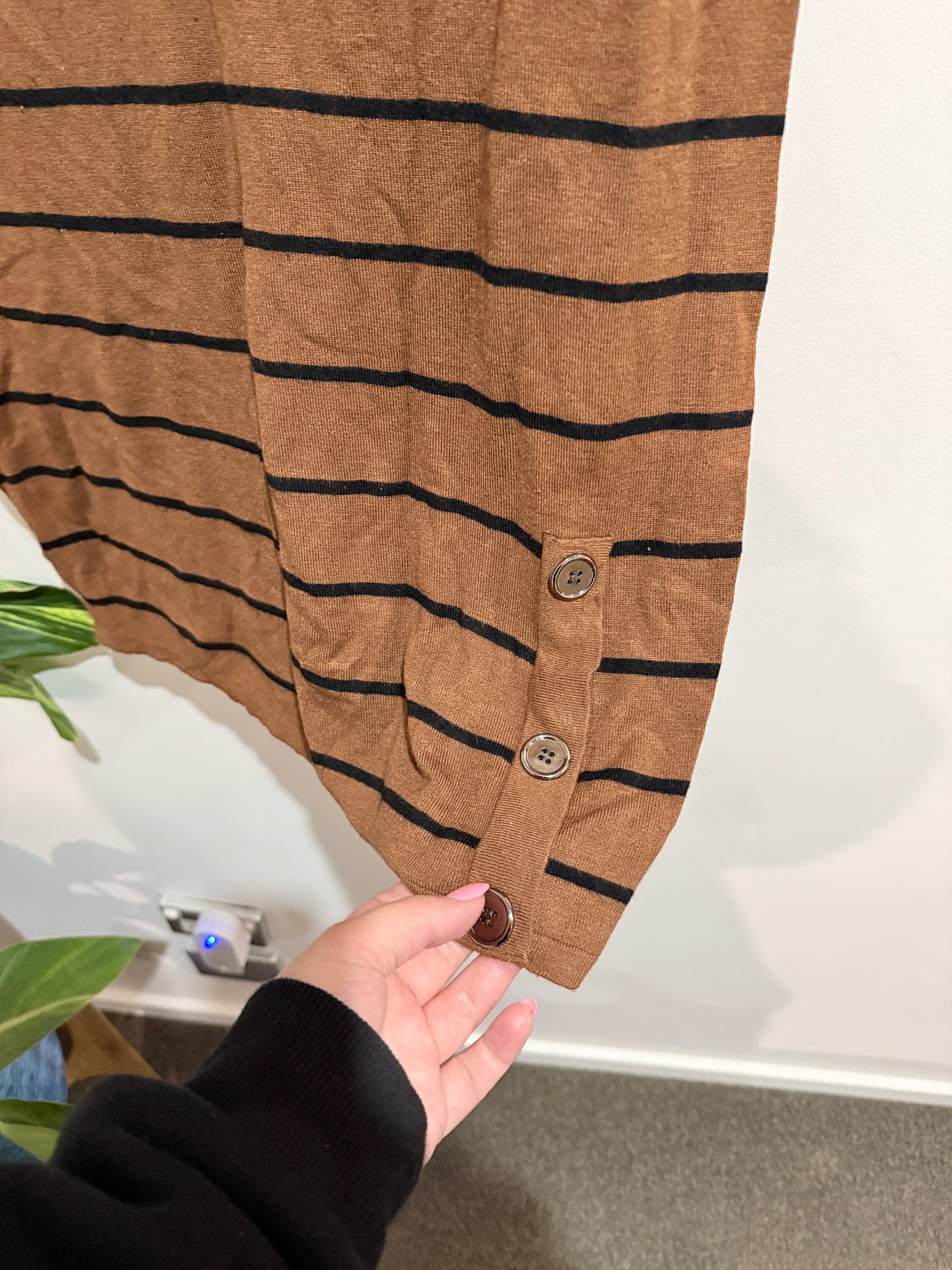 World Wide Wear Striped T-shirt Dress Size 16