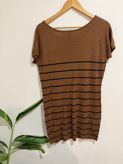 World Wide Wear Striped T-shirt Dress Size 16