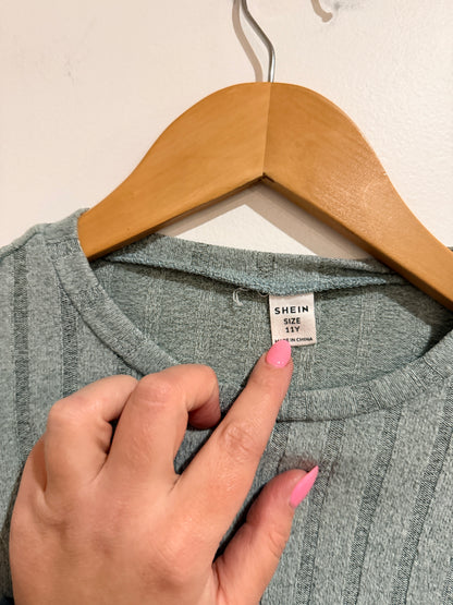 Shein Ribbed Midi Sweater Dress Size 12Y