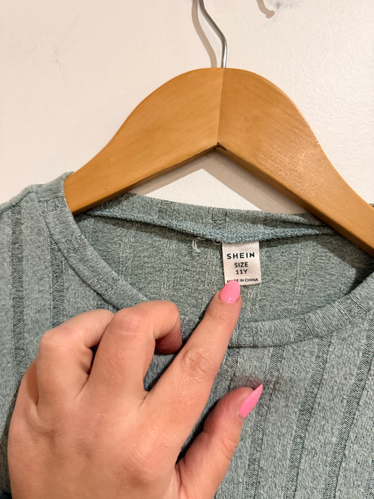 Shein Ribbed Midi Sweater Dress Size 12Y