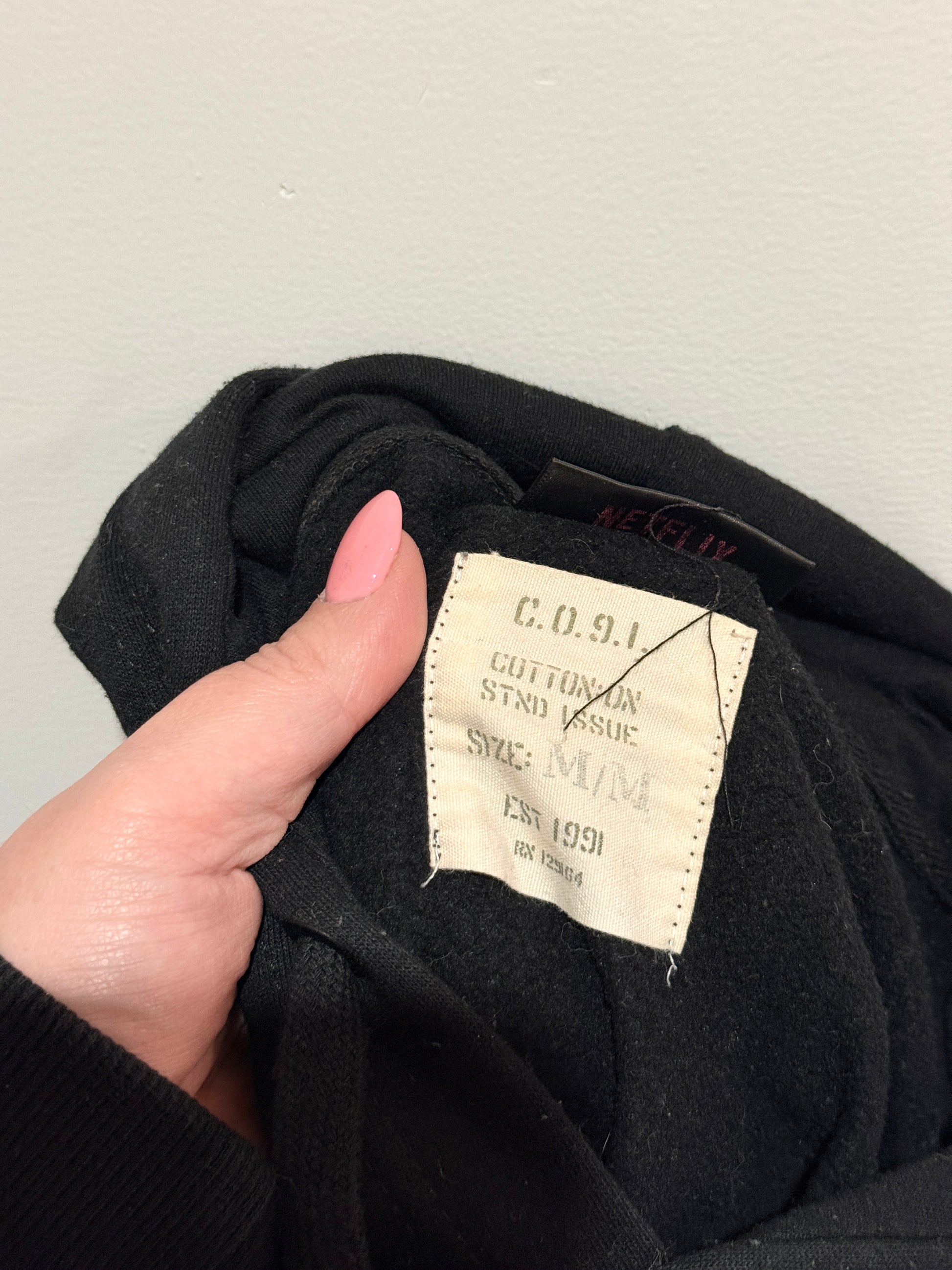 Cotton:on Stranger Things Netflix Pullover Hoodie Size M/M