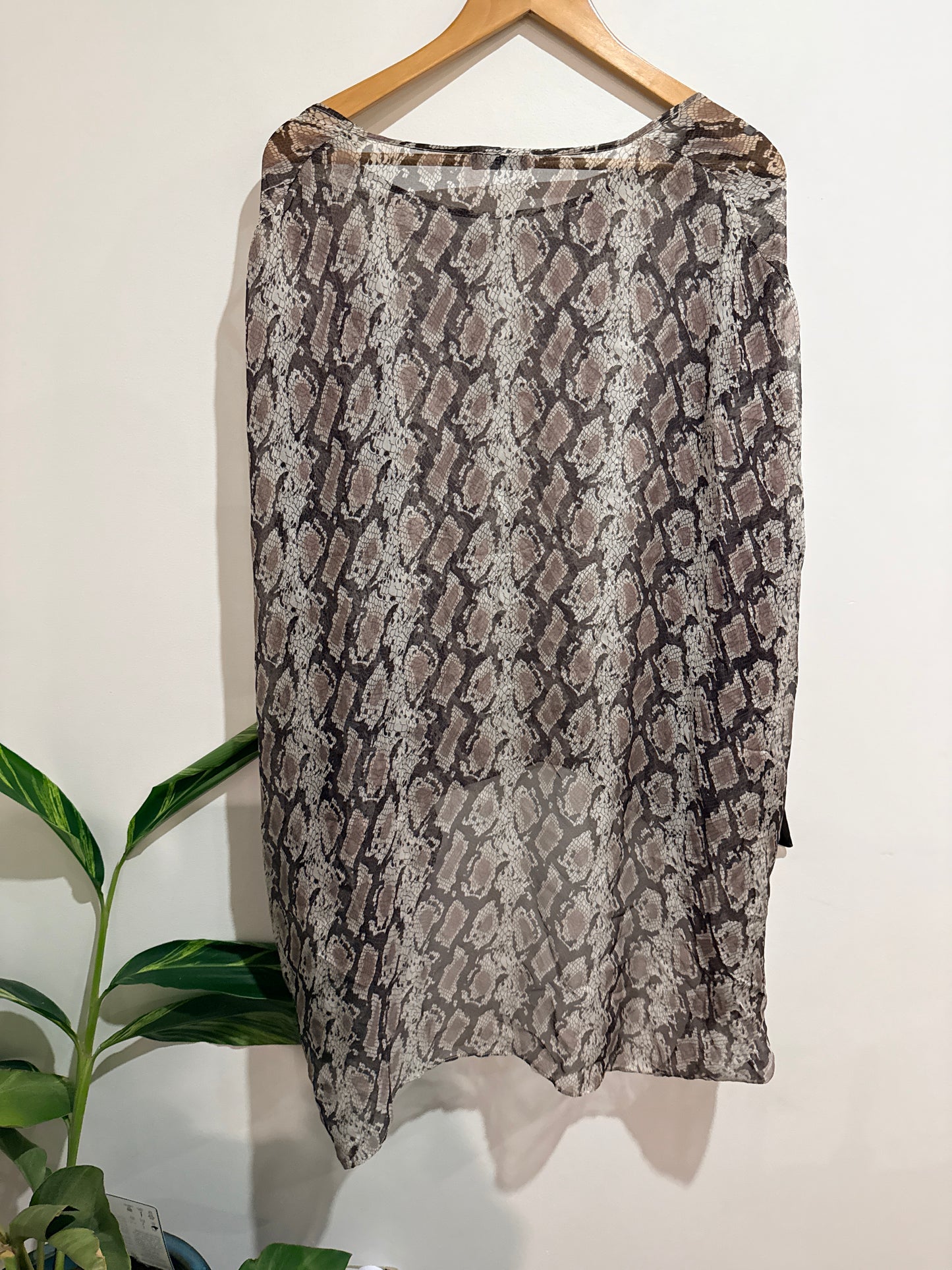 Soeur Snakeskin-print Dolman Top