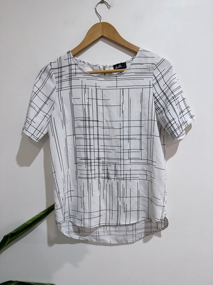 Dotti Grid-pattern Shirt Size S