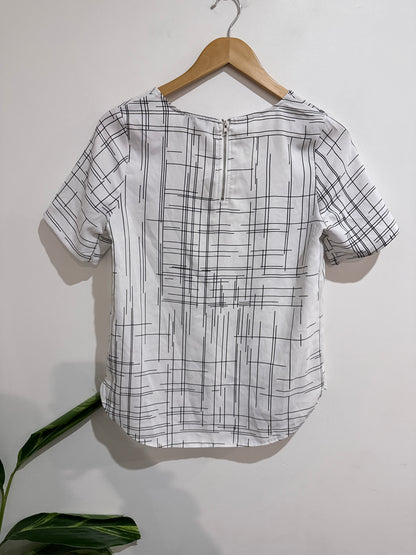 Dotti Grid-pattern Shirt Size S