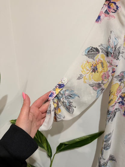 Boojoo Floral Print Shirt Dress Size 8