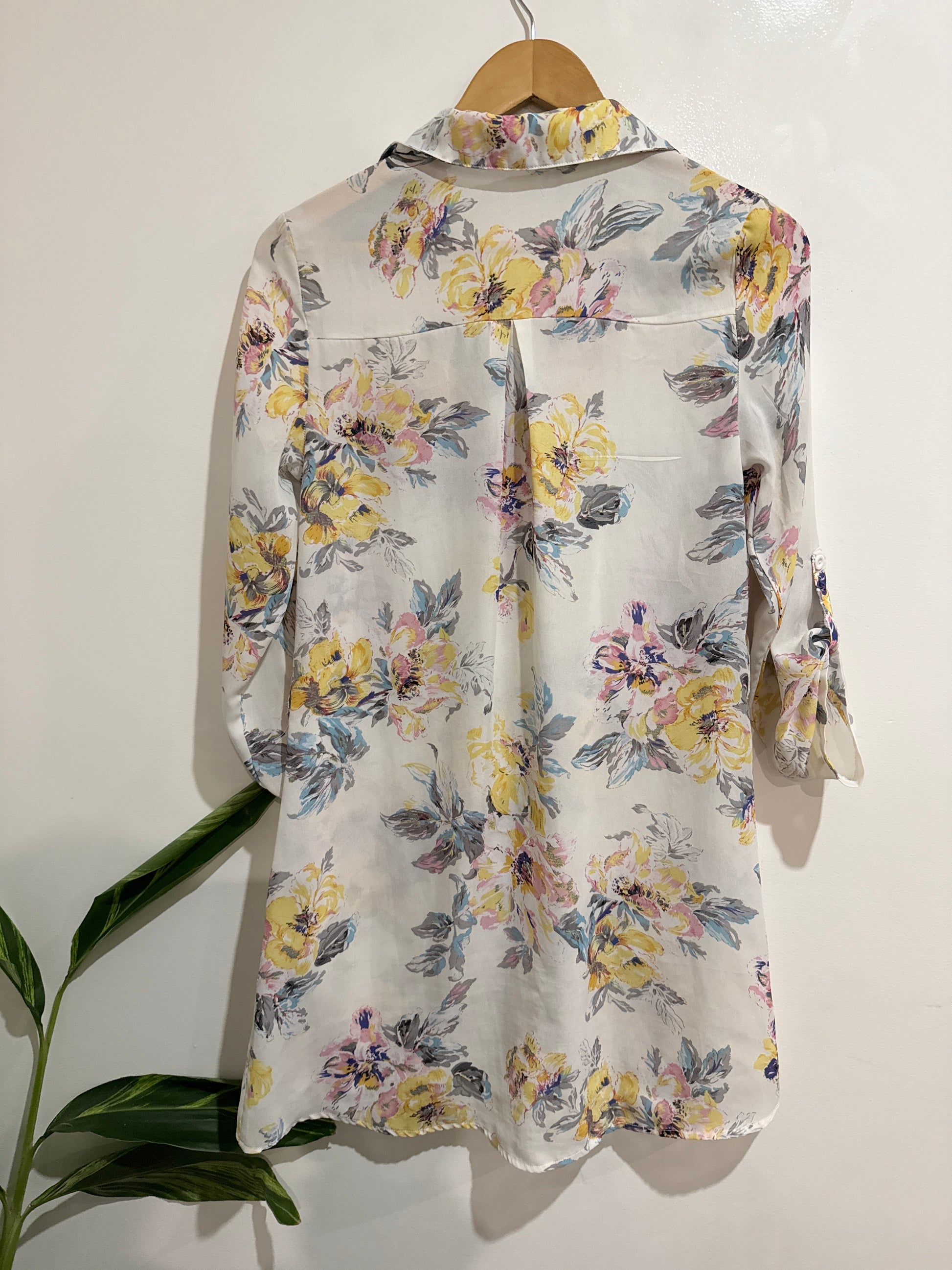 Boojoo Floral Print Shirt Dress Size 8