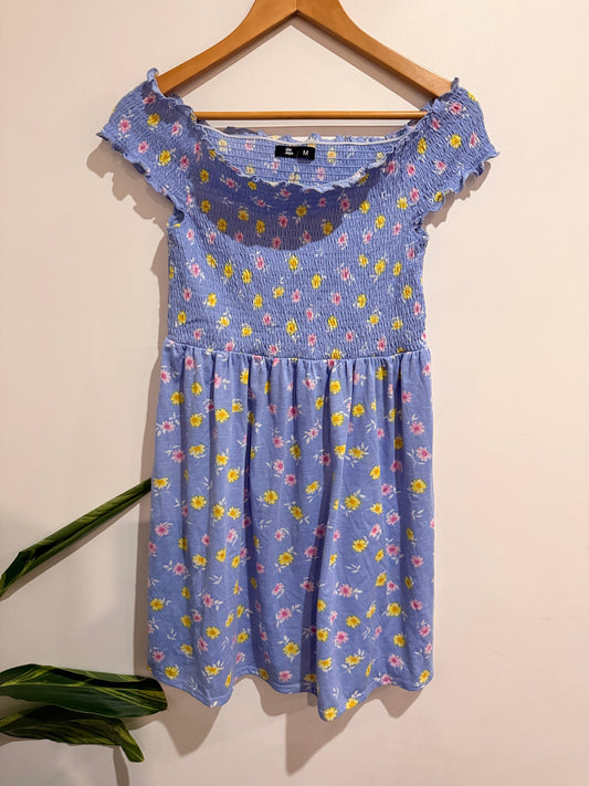Jay Jays Daisy Print Shirred Dress Size M