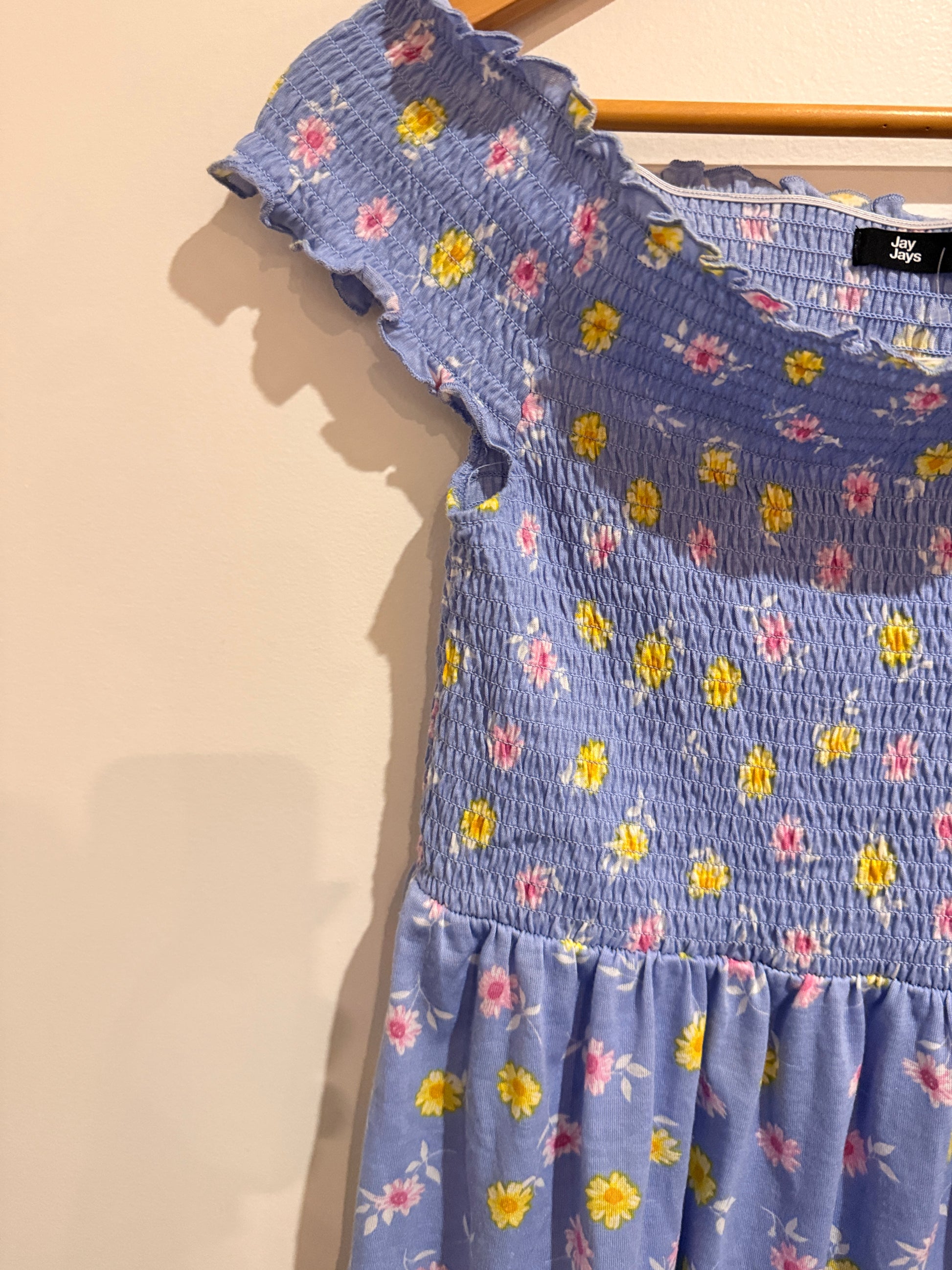 Jay Jays Daisy Print Shirred Dress Size M