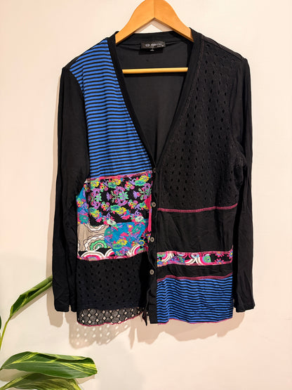 Brand Unknown Patchwork Cardigan Jacket Size Merric