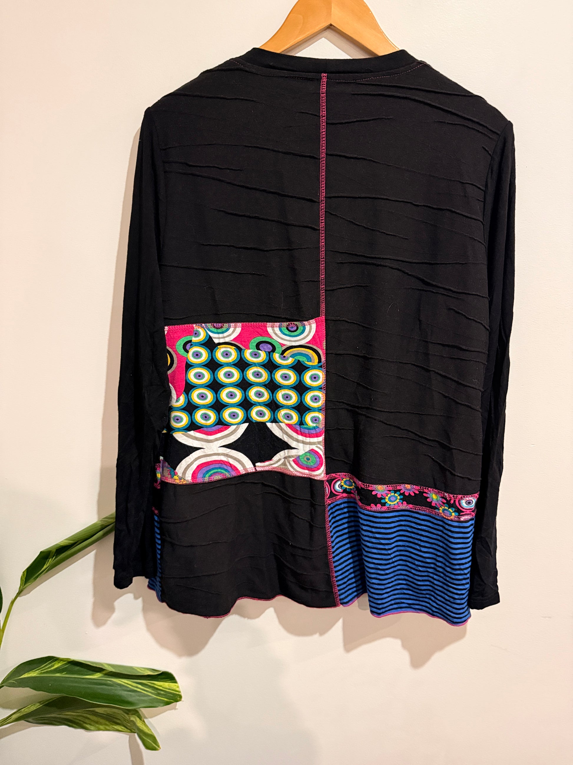 Brand Unknown Patchwork Cardigan Jacket Size Merric