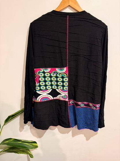 Brand Unknown Patchwork Cardigan Jacket Size Merric