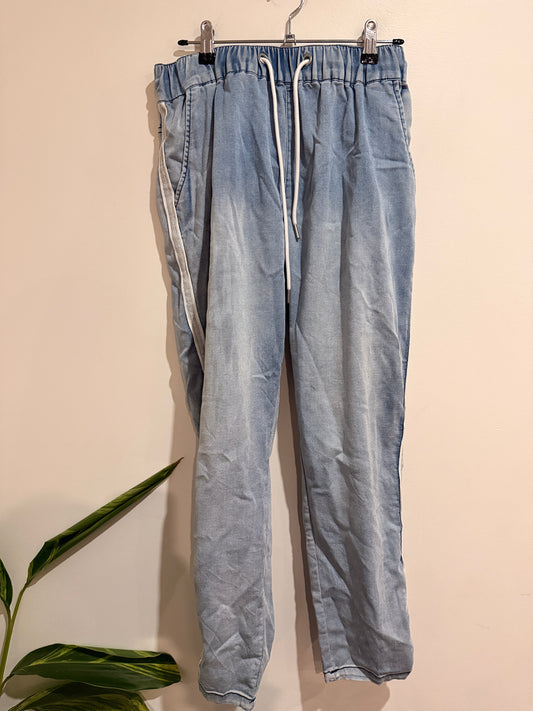 Betty Basics Drawstring Denim Joggers Size 8