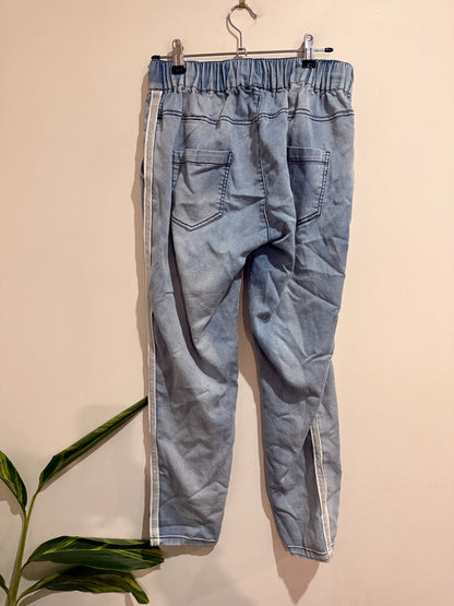 Betty Basics Drawstring Denim Joggers Size 8