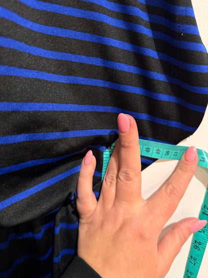 Just For Wraps Horizontal Striped Dress Size U/Arm to U/Arm 51cm