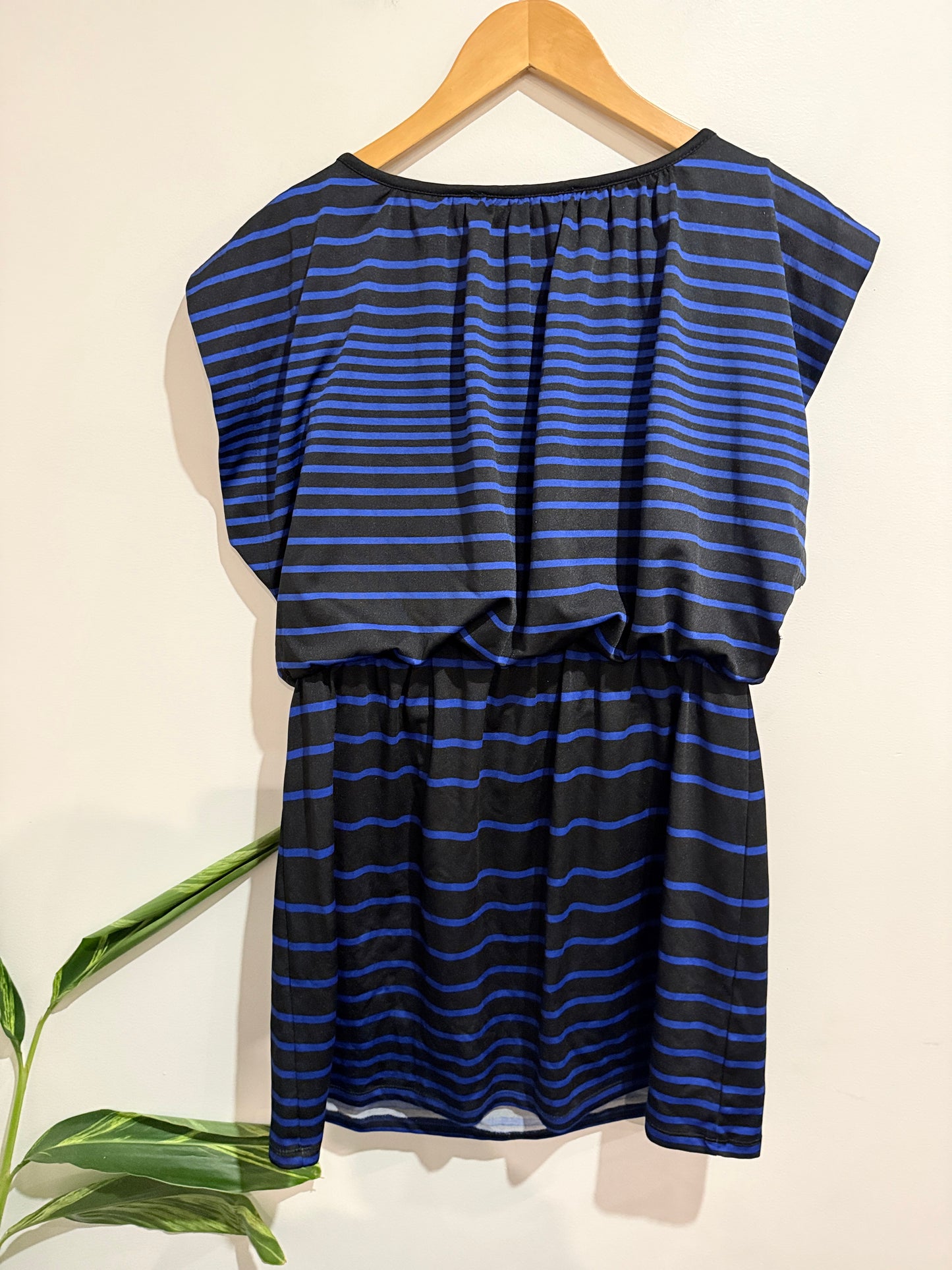 Just For Wraps Horizontal Striped Dress Size U/Arm to U/Arm 51cm