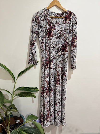 Floral Midi Dress Size U/Arm to U/Arm 48cm