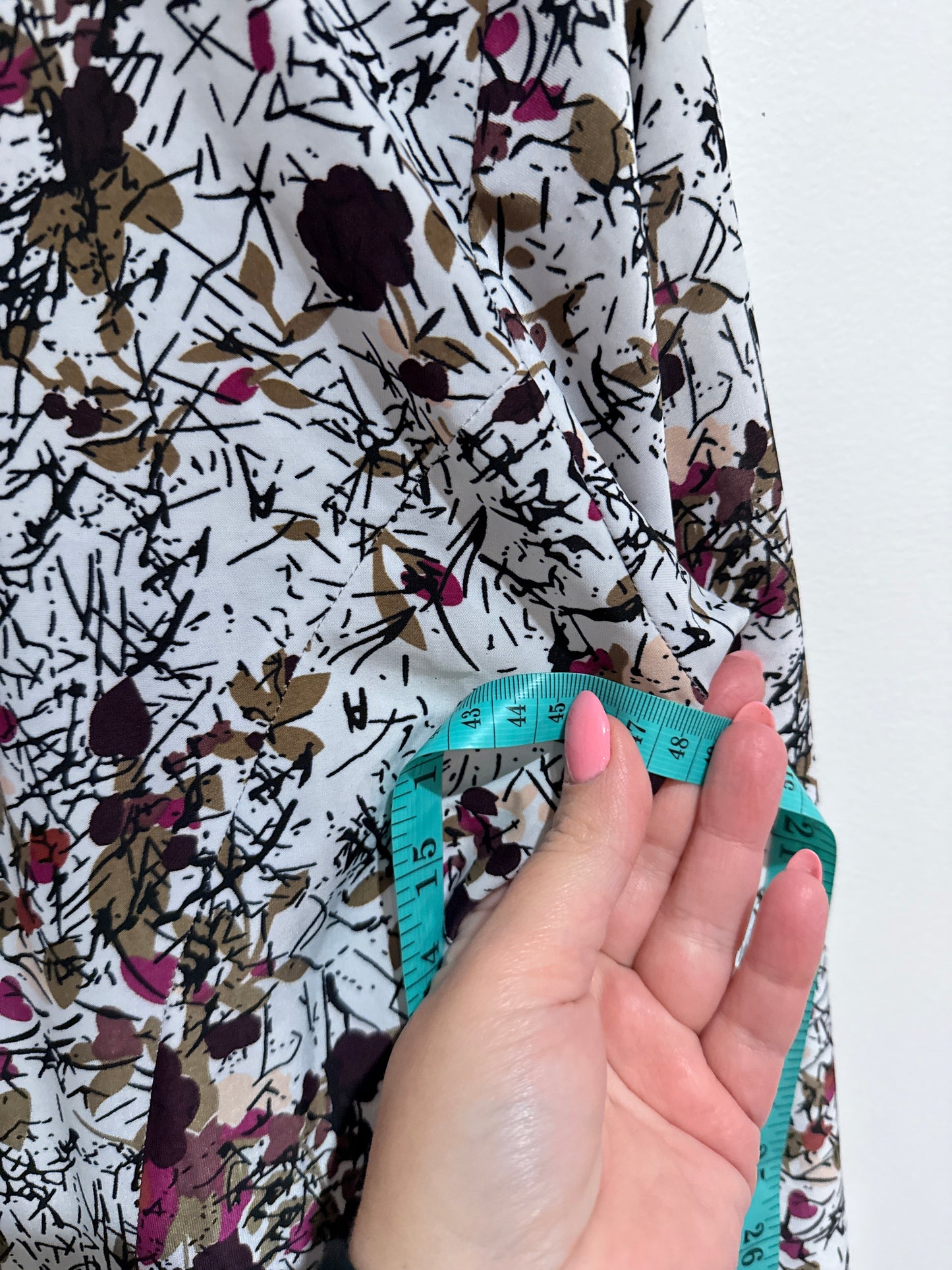 Floral Midi Dress Size U/Arm to U/Arm 48cm