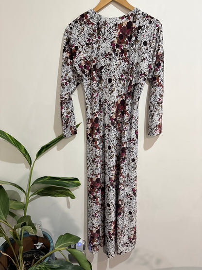 Floral Midi Dress Size U/Arm to U/Arm 48cm