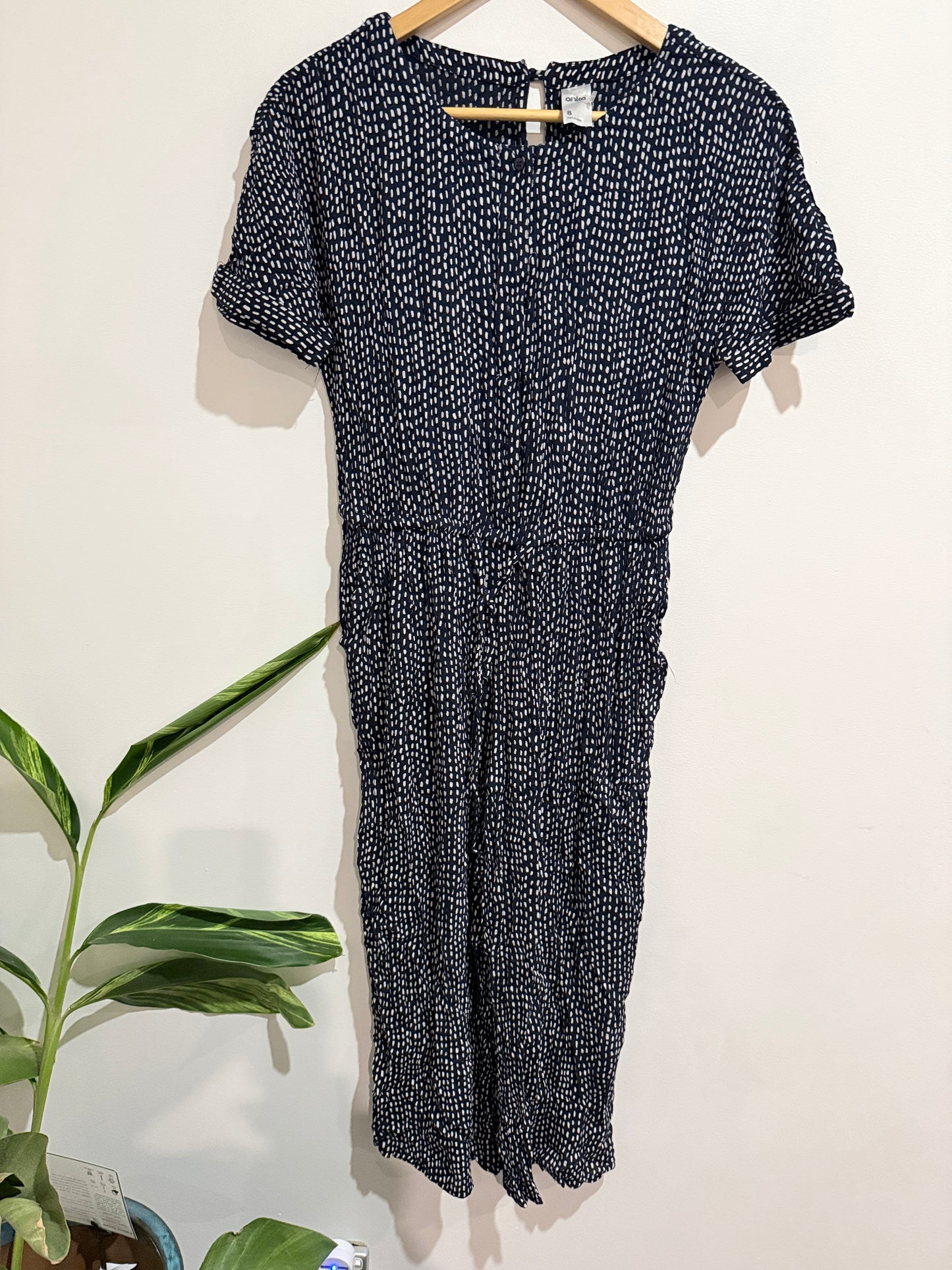 Anko Grown On Sleeve Jumpsuit Size 8