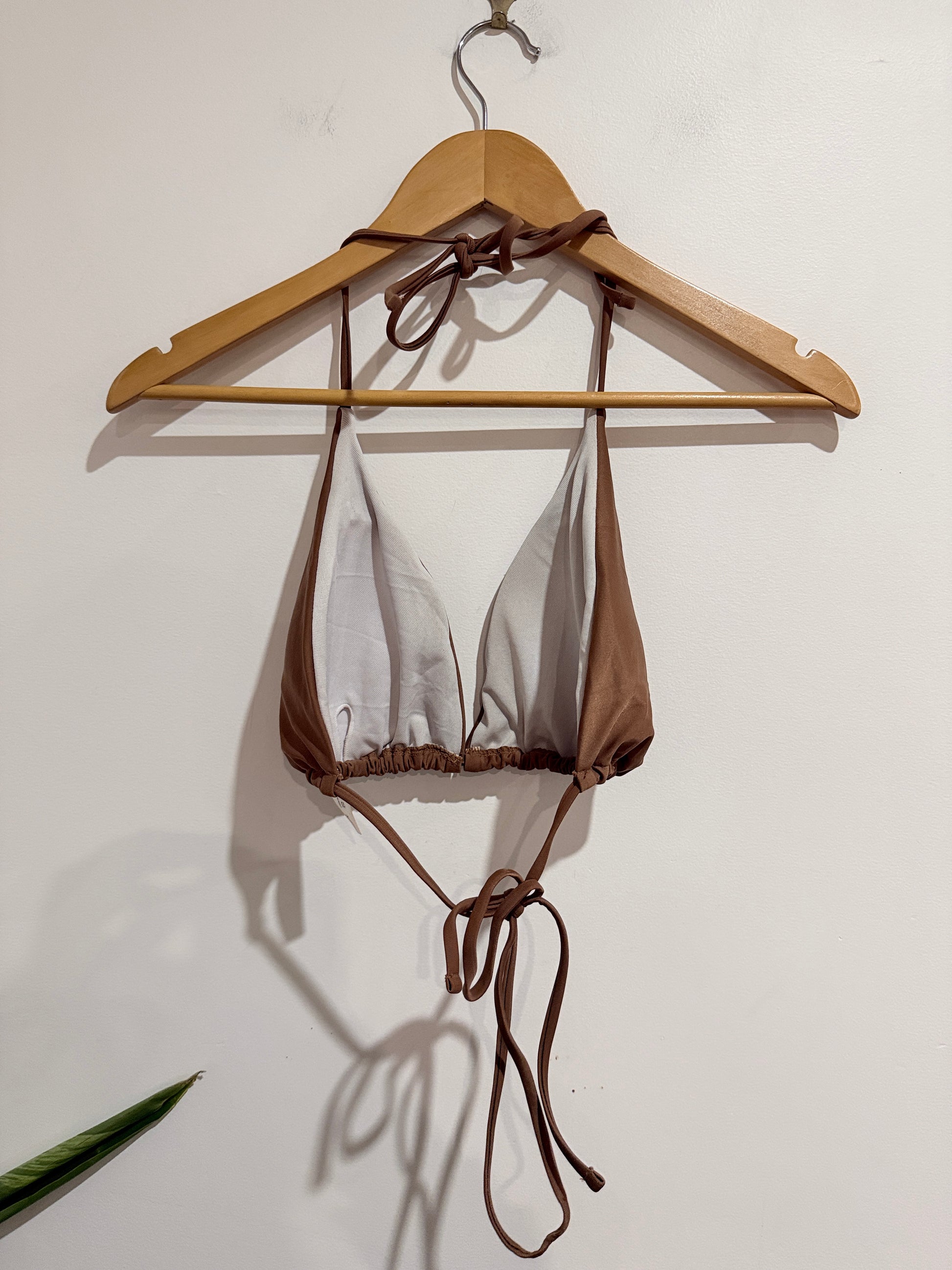 Brand Unknown Halter Triangle Bikini Top Size 2XL