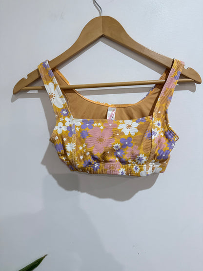Wavetribe Floral Bralette Bikini Top Size 12