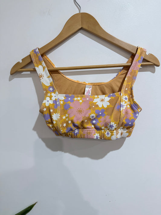 Wavetribe Floral Bralette Bikini Top Size 12