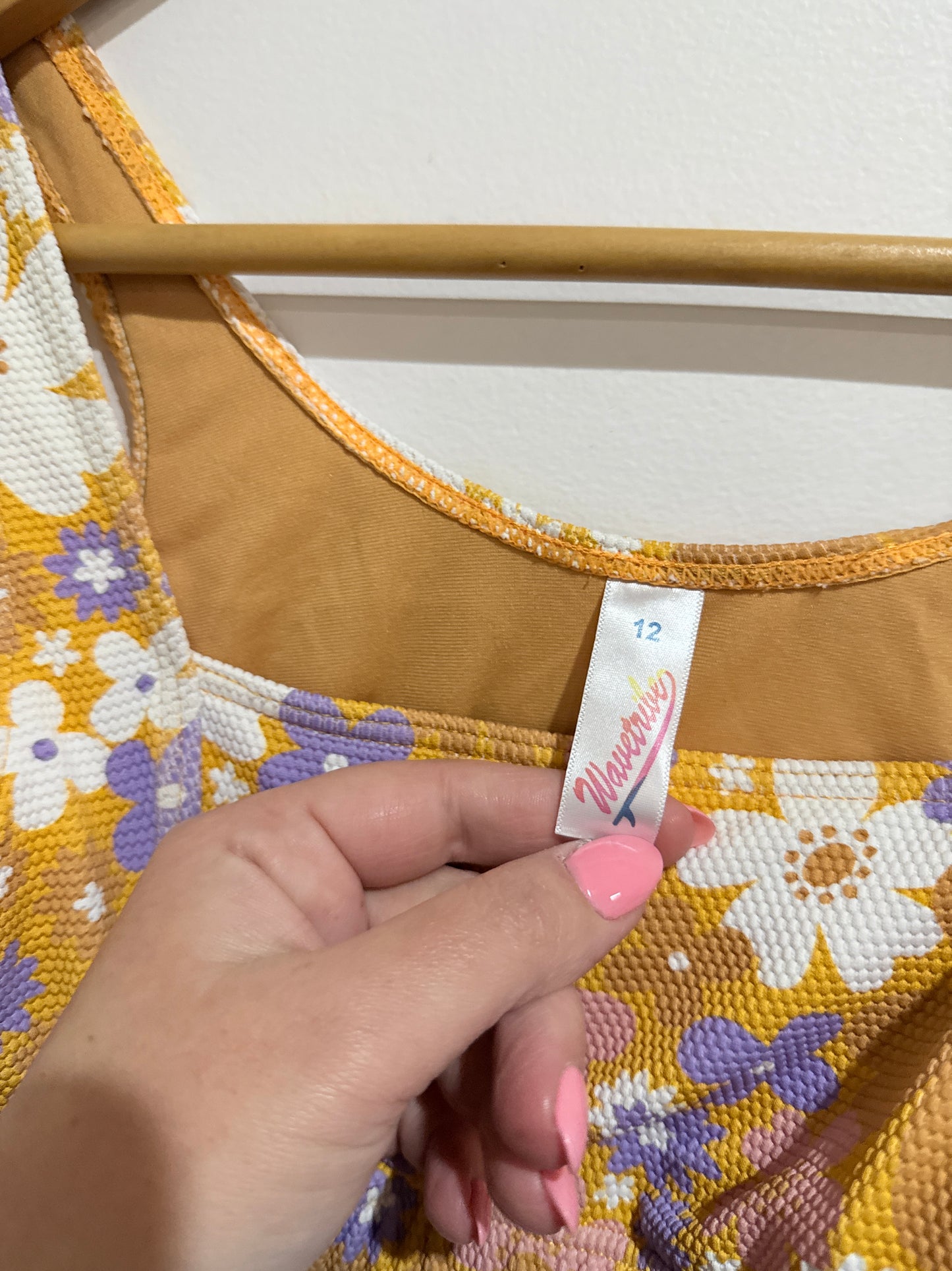 Wavetribe Floral Bralette Bikini Top Size 12