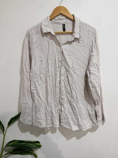 H & H Striped Button-up Shirt Size 12