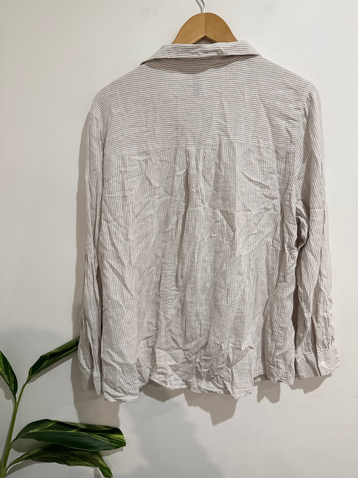 H & H Striped Button-up Shirt Size 12