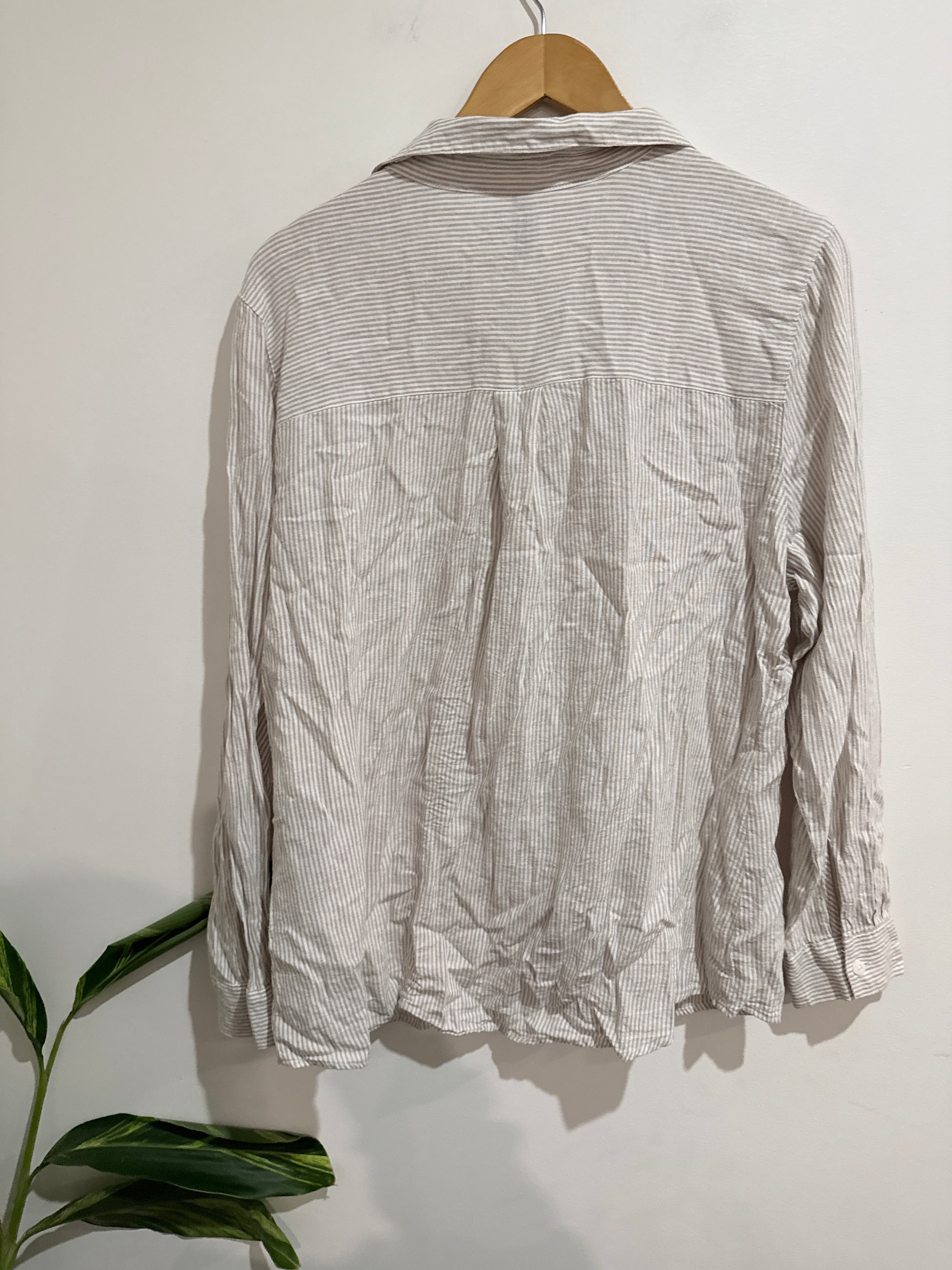 H & H Striped Button-up Shirt Size 12