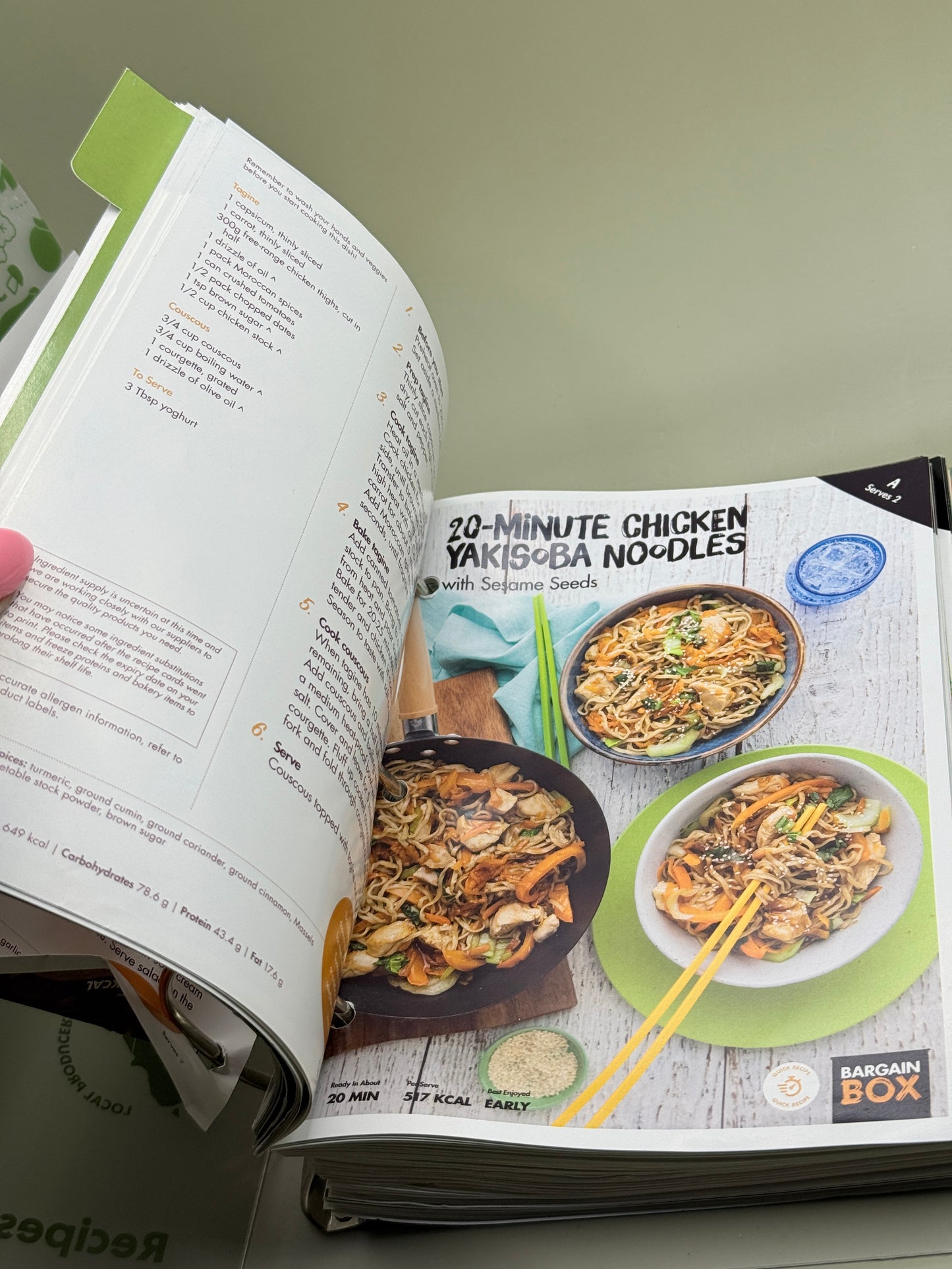 My Food Bag Recipe Folder