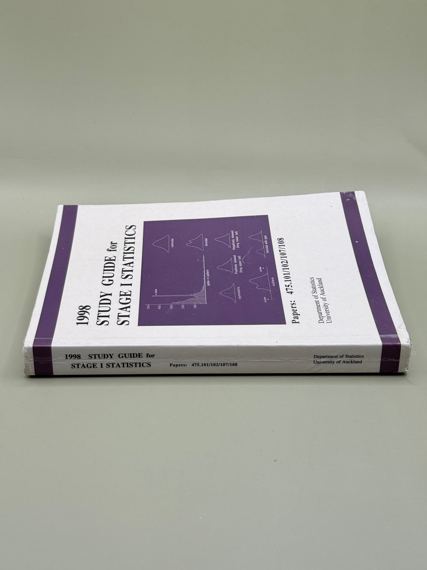 1998 Study Guide for Stage I Statistics by Department of Statistics, University of Auckland