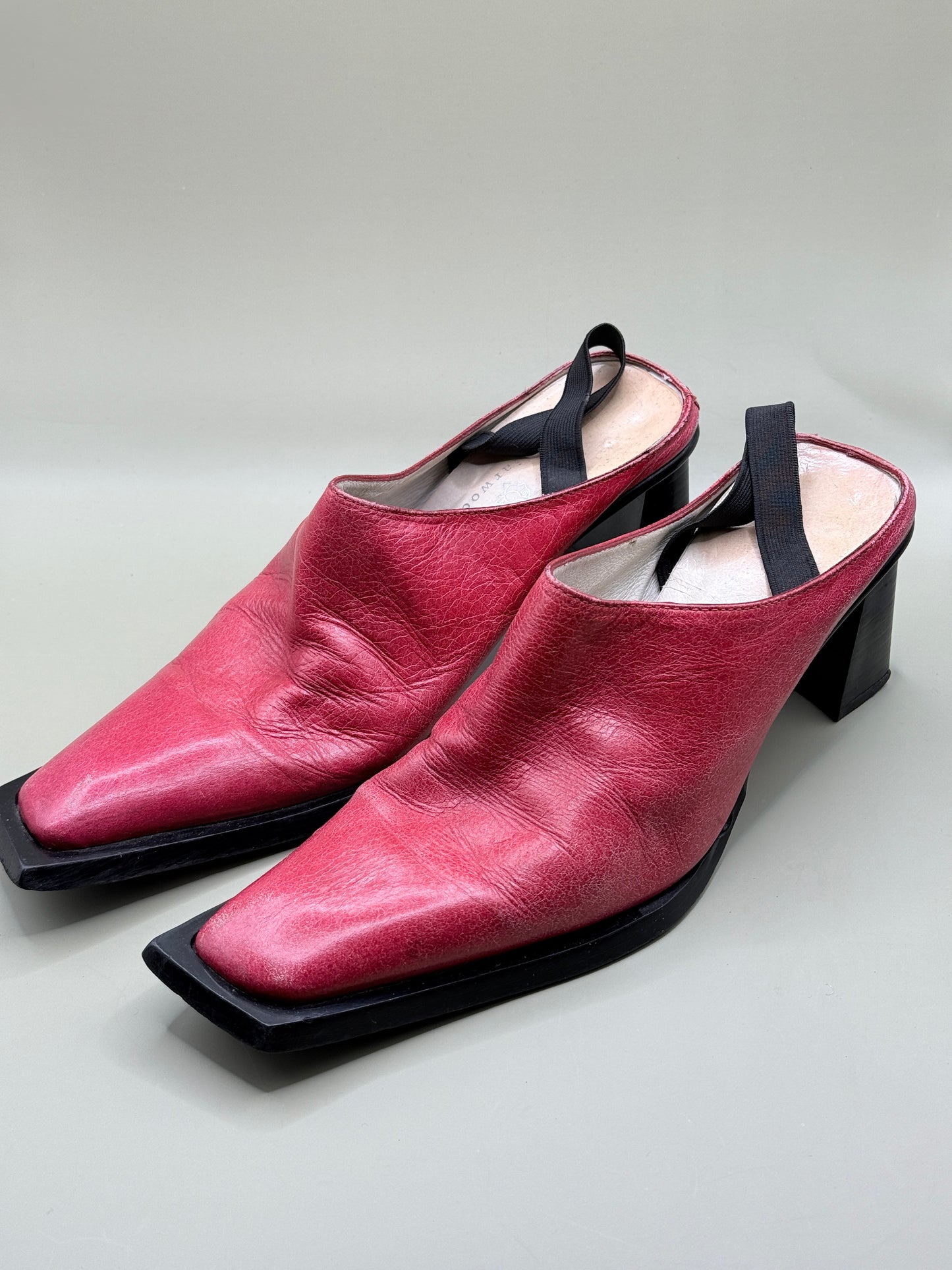 Briarwood Leather Mule Heels - Size 7